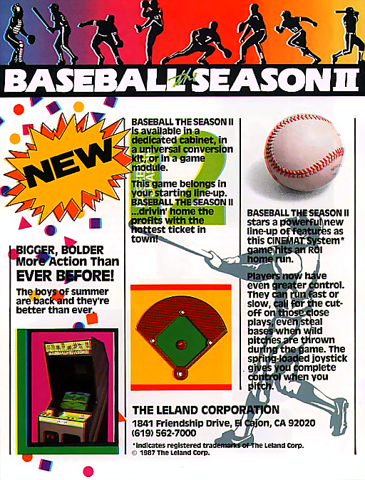 Baseball The Season II MAME2003Plus Game Cover